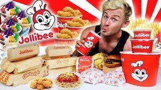 THE SUPERCHARGED JOLLIBEE MENU CHALLENGE! (10,000+ CALORIES)