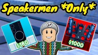 Speakerman Only CHALLENGE!! (Toilet Tower Defense)