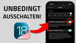 iOS 18 Einstellungen, die du SOFORT abschalten solltest