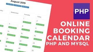 Booking calendar application php mysql ajax