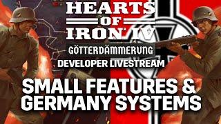 Small Features & German Systems | Developer Livestream #3