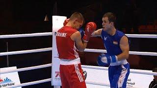 Preliminaries (63kg) ZHELEZNIAK OLEKSANDR (UKR) vs USMONOV Bakhodur (TJK) /AIBA World 2019