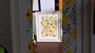 Easy Floral Pattern Painting #wocol #art #flowerpainting #paintingeasy #flowerart