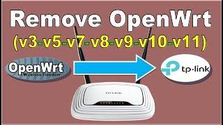 TP-LINK TL-WR841N Remove OpenWrt & dd-wrt (Recovery Mode) | WR-841N من راوتر dd-wrt و OpenWrt إزالة