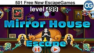 [Walkthrough] 501 Free New Escape Games level 499 - Mirror house escape - Complete Game