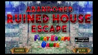 Abandoned Ruined House Escape Walk Through - FirstEscapeGames