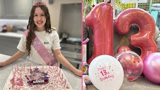 Isla's 13th Birthday, Opening Presents & Delicious Cake  | Fun Family Three Vlog