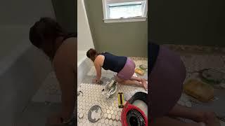 8 hours wasted! Had to rip up floor tiles | Mistakes I made while laying floor tile | House Project