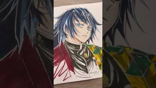 drawing GIYUU TOMIOKA ️ part 2 #demonslayer #shorts #anime #drawinganime #art #manga #kny