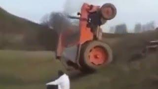 Самые невероятные приколы с тракторами