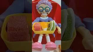 Pop it GREEDY GRANNY,excited to eat her sushi candies  #viral #sushi #candy ##shorts #popit VOMVV