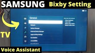 How to Setup Voice Assistant In Samsung's TV Bixby | Bixby Setting In Samsung Smart TV  | TU Series