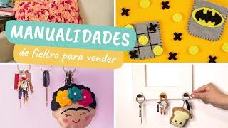 4 manualidades de fieltro fáciles que puedes vender