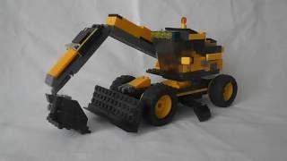 Обзор LEGO-самоделки экскаватор Volvo / LEGO handmade excavator review