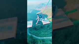 Bungee Jumping With Rope In Beautiful Place:Asmr Bungee Jumping#travel#funny