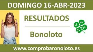 Resultado del sorteo Bonoloto del domingo 16 de abril de 2023