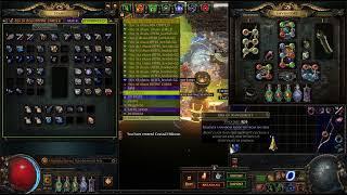 Path of Exile 3.21 - Crafting Cold Explode Totem Bow Str Dex Level, Second Crucible Base, 250 Divine