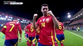 Aymeric Laporte Goal - Spain vs Serbia (3-0), Goals Results And Extended Highlights-2024.