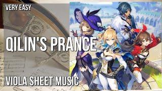 Viola Sheet Music: How to play Qilin's Prance (Genshin Impact) by Yu Peng Cheng