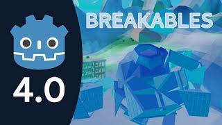 Make 3D breakables, Blender to Godot 4