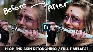 High-End Skin Retouching - FULL WALKTHROUGH // Photoshop 2020