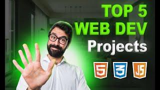 Top 5 Web Development Projects Ideas with Resources  | For Beginners Resume