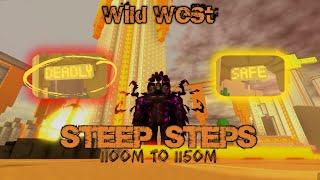 Steep Steps 1100m to 1150m | Wild West | 3rd Mountain | Deadly Path #roblox #steepsteps