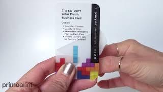 Clear Plastic Business Cards Protective Film | Primoprint