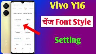 vivo y16 me font style change kaise kare | how to change font style in vivo Y16 | vivo y16