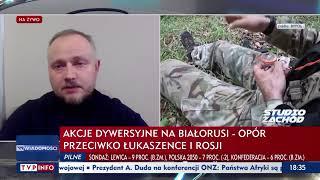 Alaksandr Azarau, szef BYPOL, w TVP Info: Alaksandr Łukaszenka to pachołek Władimira Putina