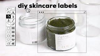 HOW I MAKE SKINCARE LABELS // abetweene