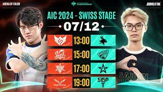 FS vs EA | BAC vs HD | SH vs 1S | FW vs SGP | SWISS STAGE - AIC 2024 | NGÀY 07/12