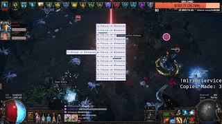 gambling 60 House of Mirrors in 15 seconds [Path of Exile]