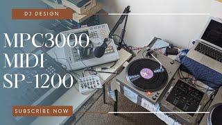 DJ Design samples vinyl into the SP1200 MPC3000