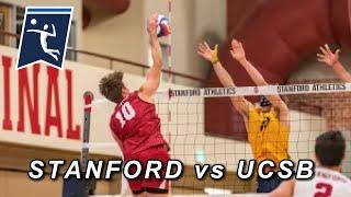 Amazing 5 Set Game : Stanford vs UC Santa Barbara (NCAA Men's Volleyball)