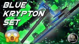 Blue Krypton Mega Knife Set