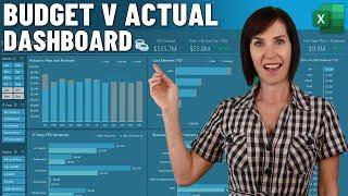 Easy Build Budget vs Actual Dashboard + FREE File Download