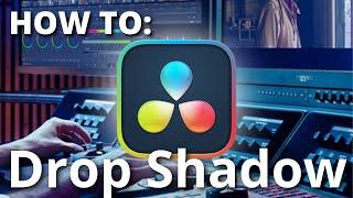 HOW TO add a Drop Shadow to text in DaVinci Resolve - SIMPLE AND EASY TUTORIAL