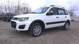 2017 Lada Kalina Cross. Start Up, Engine, and In Depth Tour.