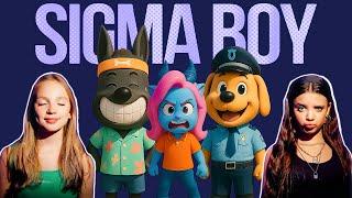 Cardboard World | Learn Occupations | Cartoon Sheriff Labrador | Sigma Boy Song (Cover)