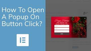 Popup On Button Click [Elementor Pro Tutorial]