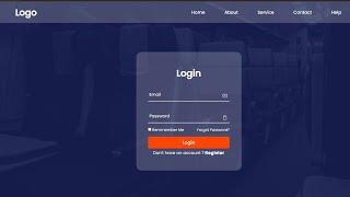 Animated Login and Registration Form using HTML,CSS & JavaScript