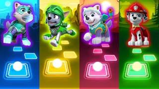 Super Everest - Super Rocky vs Everest - Marshall ••| Tiles Hop Paw Patrol Mighty Pups