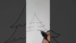 How to draw a easy Tree  #drawing #art #ayusharts #shorts #viral