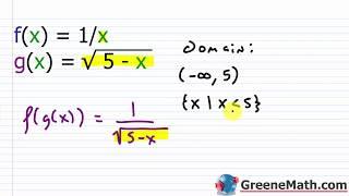 Composition of Functions | Domain of a Composite Function | Decomposing Functions