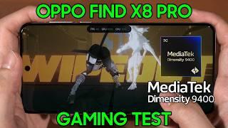 Gaming test - OPPO Find X8 Pro with MediaTek Dimensity 9400!