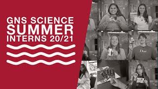 What was it like being a summer intern at GNS Science? ‍