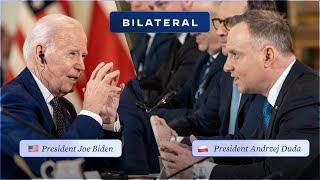 President Biden Participates in a Bilateral Meeting with President Andrzej Duda of Poland