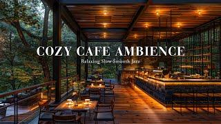 Smooth Jazz Piano Ballads for Stress Relief  Relaxing Jazz Music in Cozy Cafe Ambience