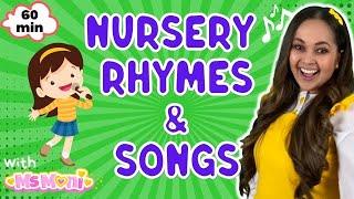 [60min] Nursery Rhymes & Kids Songs | Wheels On The Bus, Old MacDonald + More | Ms Moni